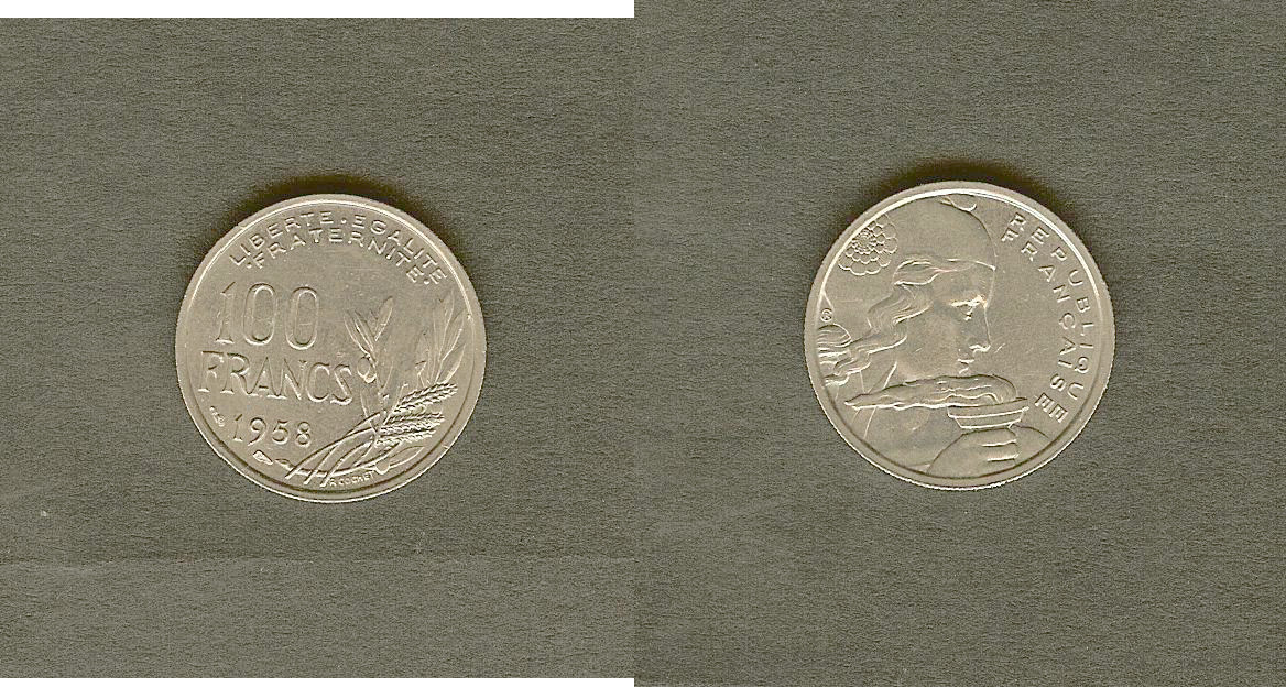100 francs Cochet 1958 SPL